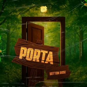 Button Rose - Porta
