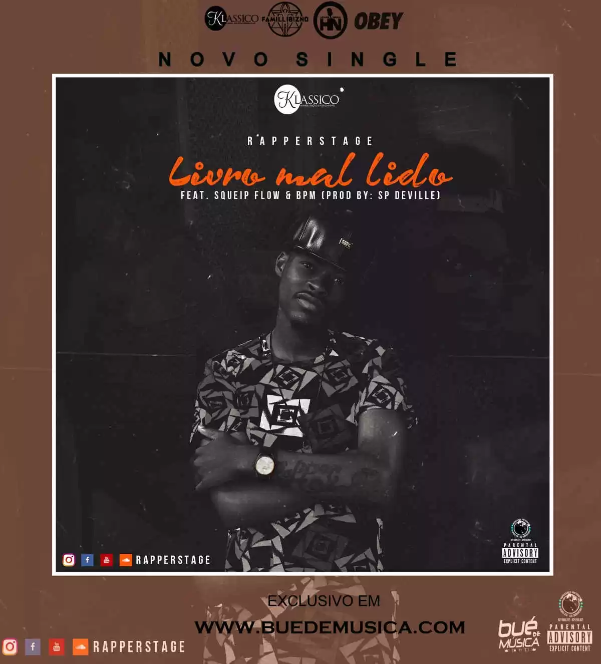 Rapper STAGE - Livro Mal Lido (feat. Squeip flow e BPM) 2016