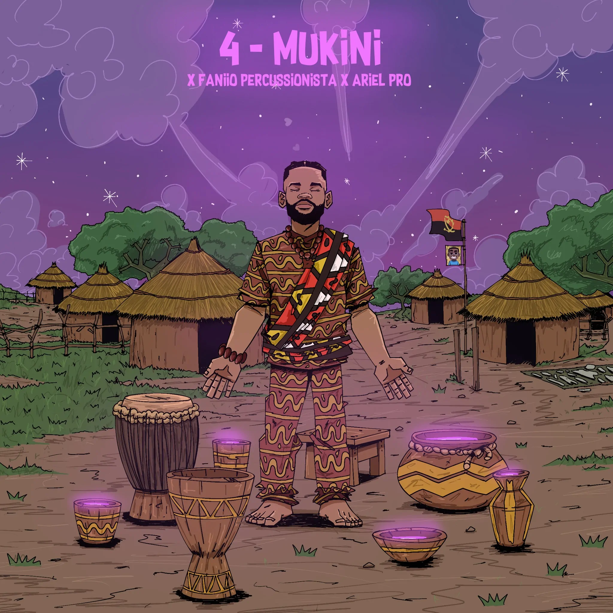Dj UK, Faniio Percussionista & Ariel Pro 2 – Mukini